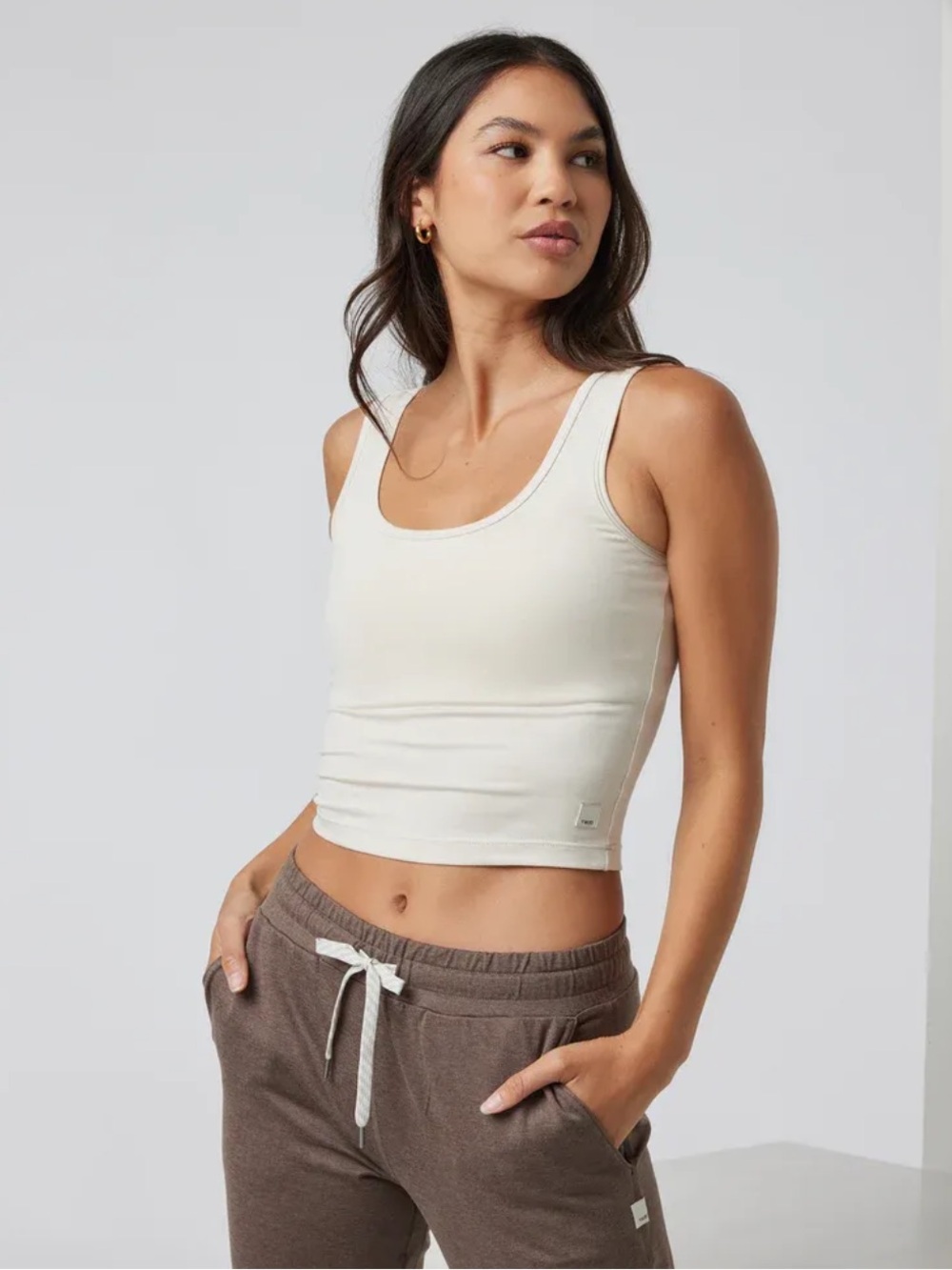 Vuori Halo Essential Tank Milkweed Heather